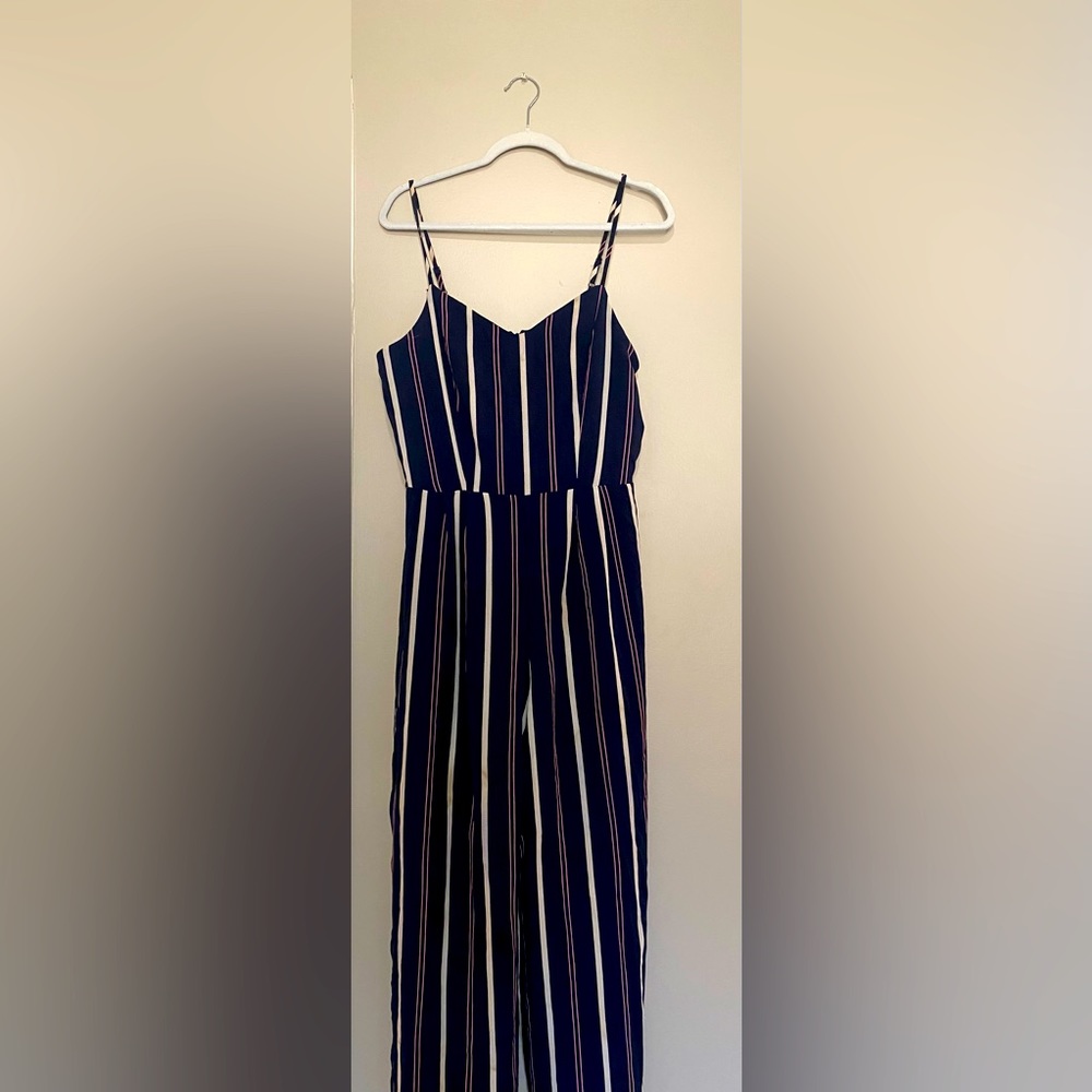Striped jumpsuit
